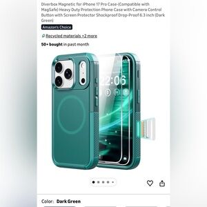 Apple iPhone 17 Pro Teal Magnetic Case